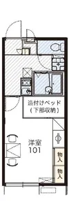 レオパレスササコエ【2階】の間取り
