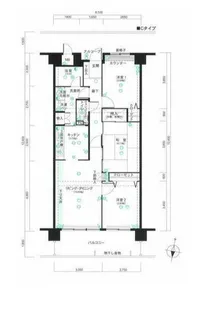 ユメックスマンション夢咲【9階】の間取り