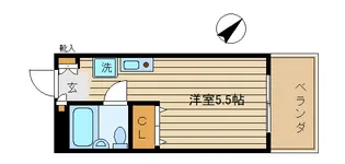 エスタ梅ヶ丘【3階】の間取り