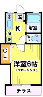 東京都府中市府中町3【アパート】の間取り