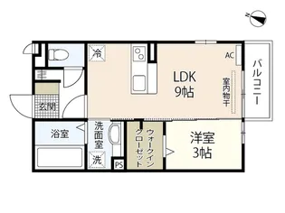 サンドルフ高須【1階】の間取り