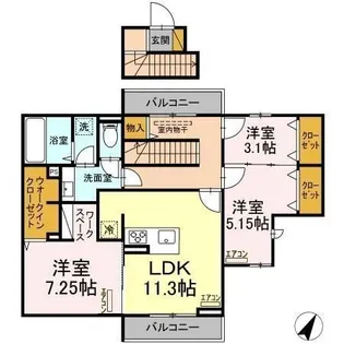 La Crece T【2階】の間取り