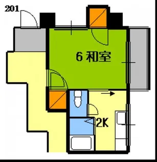 大西ビル【2階】の間取り