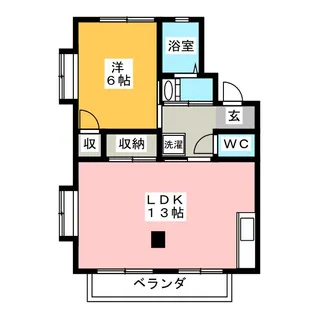 サンハイツ安田A【2階】の間取り