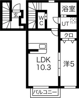 Aldebaran(アルデバラン)【2階】の間取り