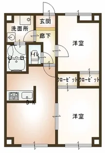 パルティールII番館【2階】の間取り