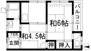 吉岡マンション【2階】の間取り
