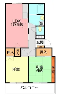 CASAあけぼの【3階】の間取り