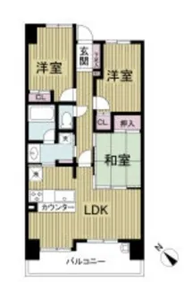 大阪府大阪市都島区毛馬町2丁目【マンション】の間取り