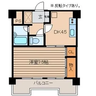 グリーンハピー宮城野【5階】の間取り