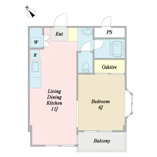 ポールスター【2階】の間取り
