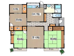 ハイツ湘南【1階】の間取り