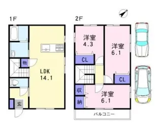 マグノリアの間取り