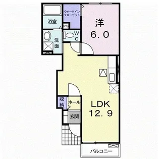 香川県高松市多肥上町【アパート】の間取り