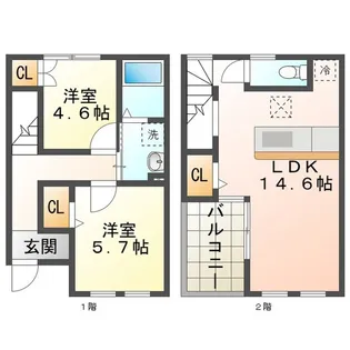 三重県鈴鹿市高岡台2【一戸建】の間取り