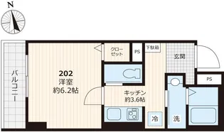 東京都足立区谷中2【マンション】の間取り