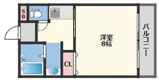 シエテ淡路【1階】の間取り