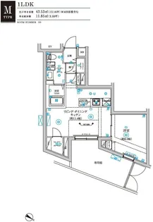 RELUXIA不動前【1階】の間取り