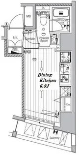 メイクスデザイン品川戸越【7階】の間取り