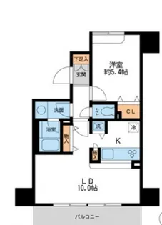 ウィルテラス千葉中央【4階】の間取り
