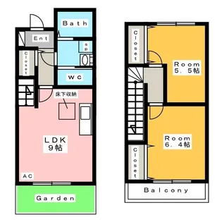 コンシリア Aの間取り