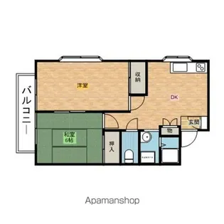 グランシャリオ5・6番館【1階】の間取り