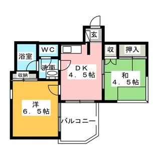 フジタ鳥羽マンション【4階】の間取り