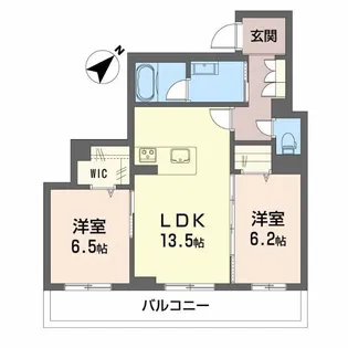 Ecracie音羽町【2階】の間取り