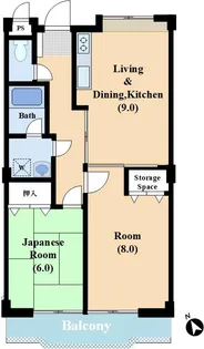 メゾンド・ベルビュー【2階】の間取り