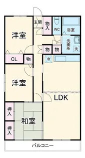 ローヤルシティ鴻巣【6階】の間取り