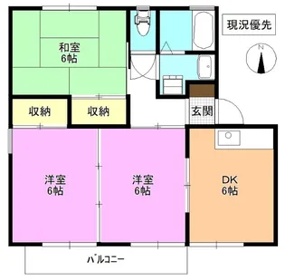 エレガントタウン上松 B【2階】の間取り