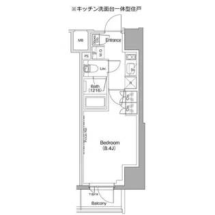 ザ・パークハビオ五反田【4階】の間取り