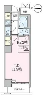 ロイヤルパークスタワー南千住【13階】の間取り
