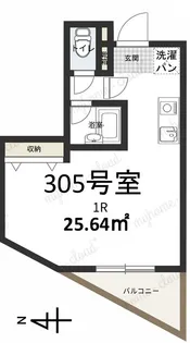 仲六郷レジデンス【3階】の間取り