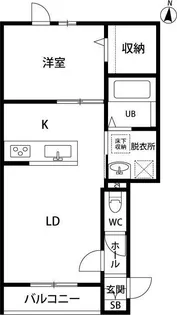 Oneself(ワンセルフ)【1階】の間取り