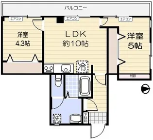 シャトー・ド・シャトン【2階】の間取り