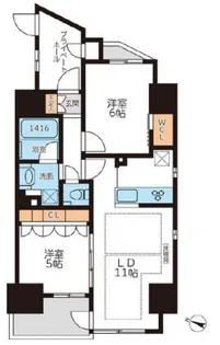 グランカーサ本駒込【4階】の間取り