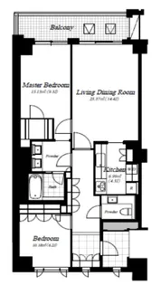 麻布第一マンションズ【4階】の間取り