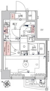 ベルシード横濱ウエスト【5階】の間取り
