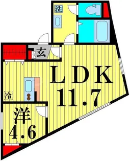 GLOBE Residence109【4階】の間取り