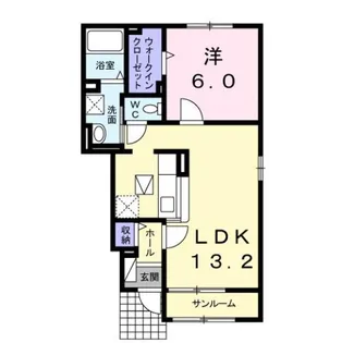 秋田県湯沢市字万石【アパート】の間取り