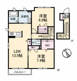 CASA M【2階】の間取り
