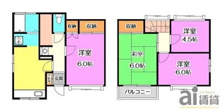 埼玉県所沢市林3【一戸建】の間取り
