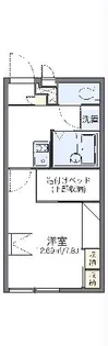 レオパレストゥモロー【2階】の間取り