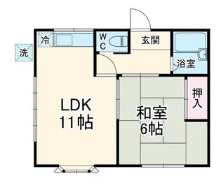 吉田コーポ 第二【1階】の間取り