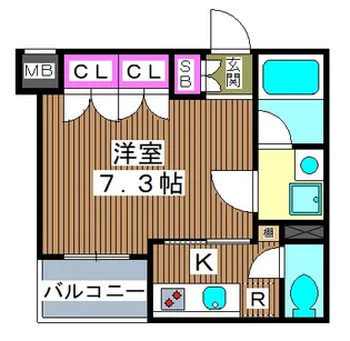 クレヴィスタ板橋本蓮沼【2階】の間取り