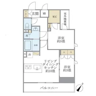 東京都文京区本駒込5【マンション】の間取り