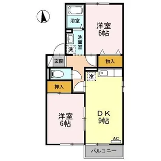 メゾン・デュ・ソレーユ城北館【2階】の間取り