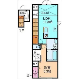 THE MAMS 07【2階】の間取り