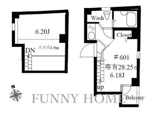 サウスコート【6階】の間取り